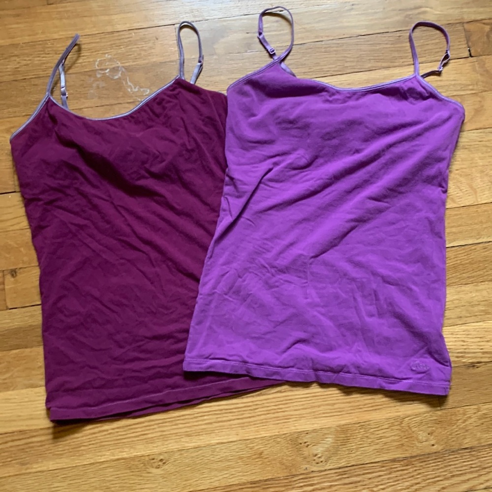 Purple & Maroon Cami Tank Tops